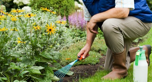Emergency response and incident control on a landscaping site