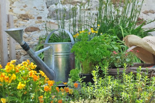 Planting preparation and soil improvement for a new flower bed in Temple