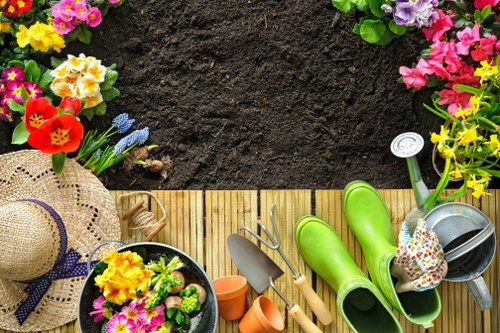 Commercial property frontage garden renovation in Temple